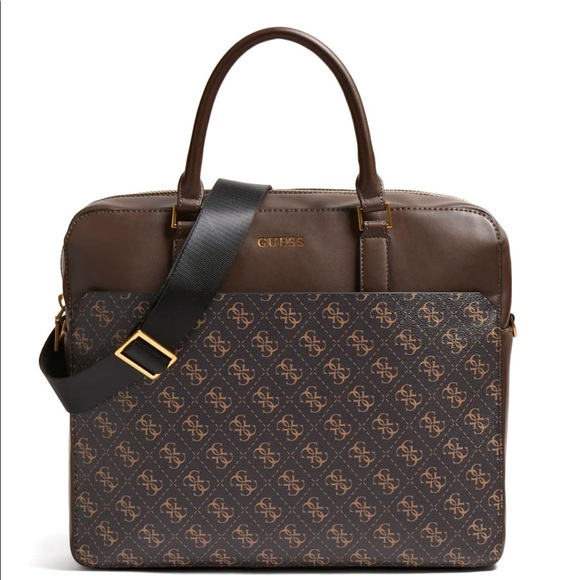 New GUESS Vezzola Logo Briefcase - Picture 14 of 15